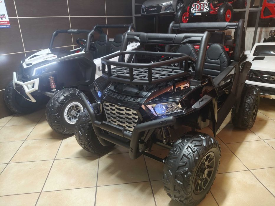 Buggy UTV SUPER MUSTER na akumulator dla dzieci Czarne