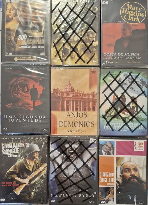 Filmes DVDs - novos e selados (O valor indicado é por 1 DVD)