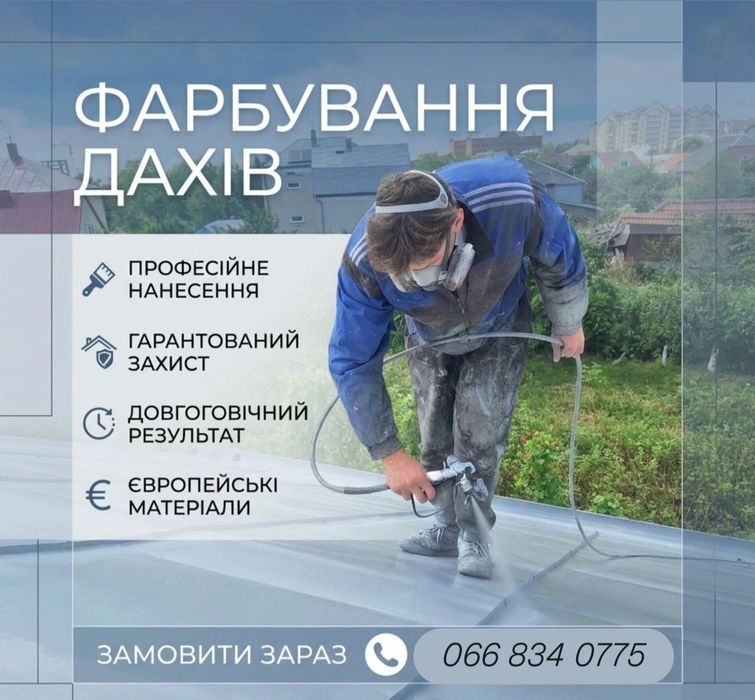 Фарбування та Миття дахів