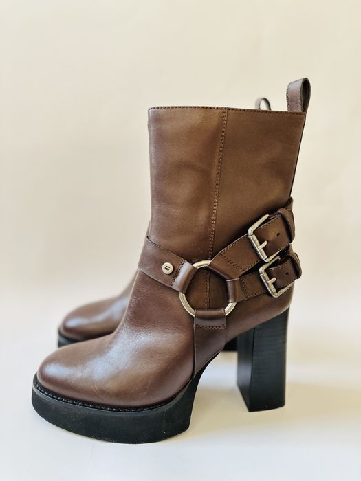 G-Star botki skóra botki na platformie słupek 37 nowe