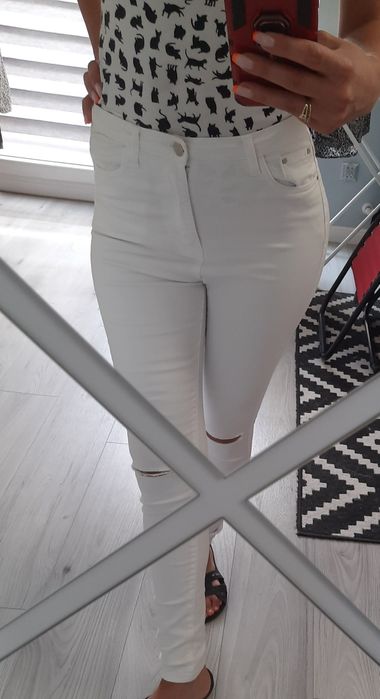 Spodnie damskie jeansowe 38