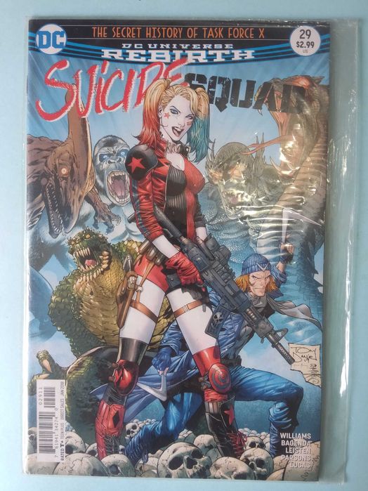8 Comics da DC Superboy / Suicide Squad com plastic bag