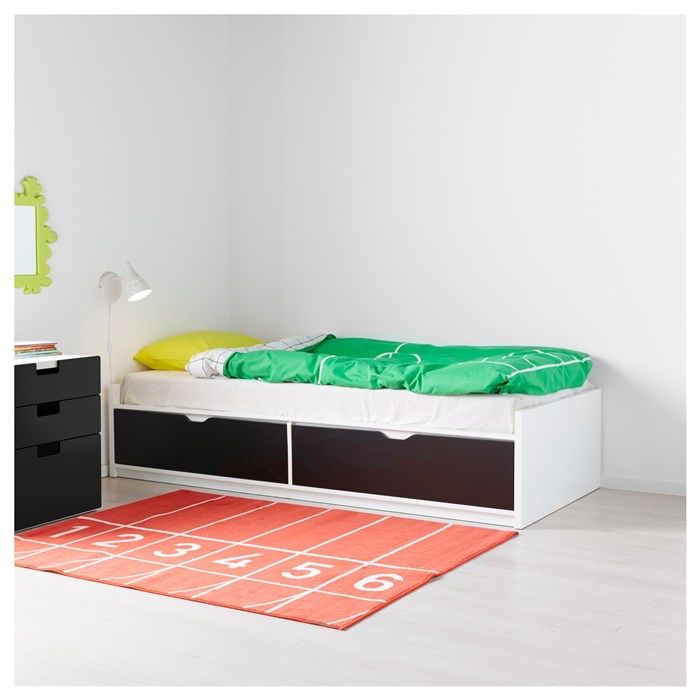Cama de solteiro 90x200 flaxa ikea