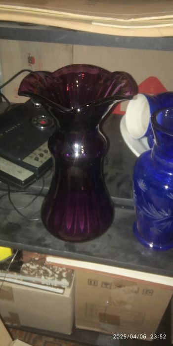 Ретро вазы СССР цветное стекло