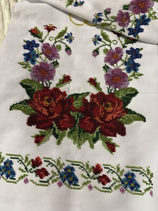 Вишитий рушник бісером (новий)