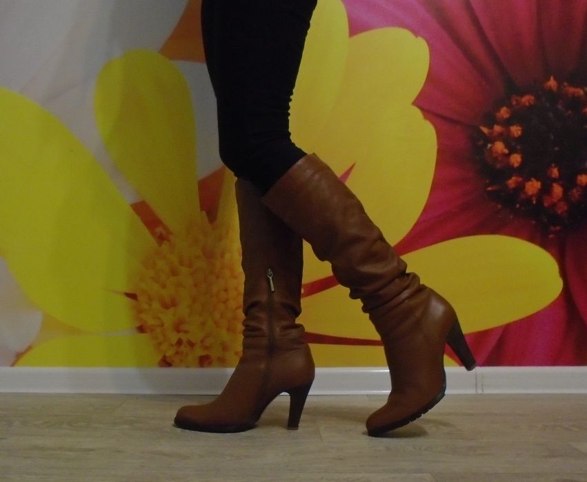 Жіночі шкіряні зимні сапожки  calipso