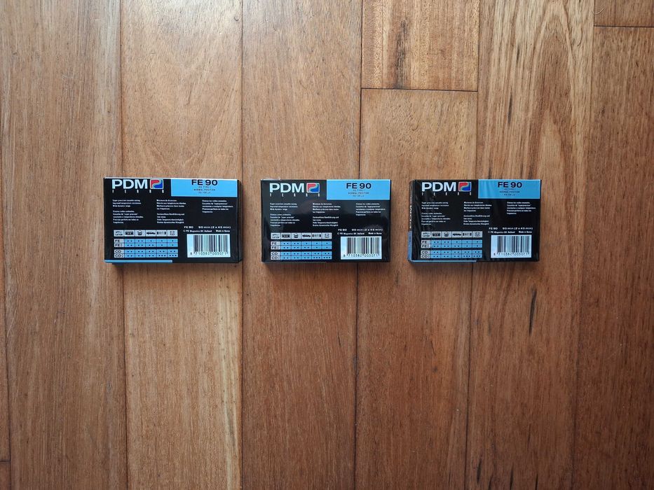 3 Cassetes Audio PDM FE 90 Novas