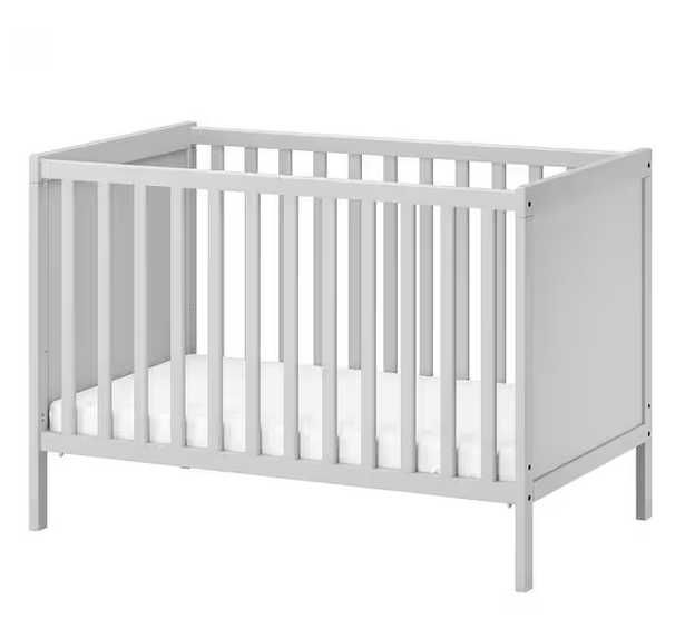 Sundvik Baby Crib from IKEA + Orthopedic Mattress + Chicco Light Music Box