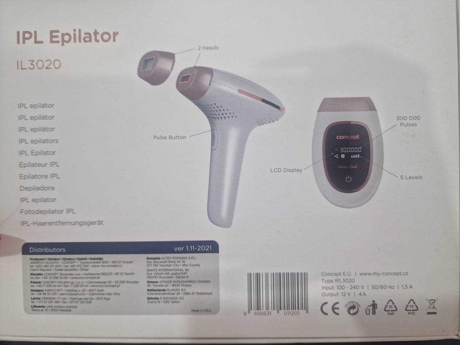 Depiladora luz pulsada concept