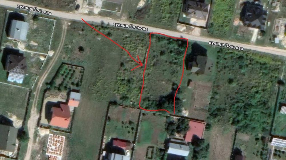 Земельна ділянка під забудову с.Біла, вул. Польова