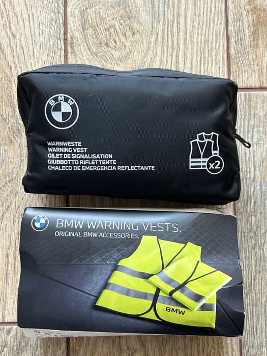 Оригінальний набір світловідбиваючих жилетів BMW (2 шт.) — НОВИЙ