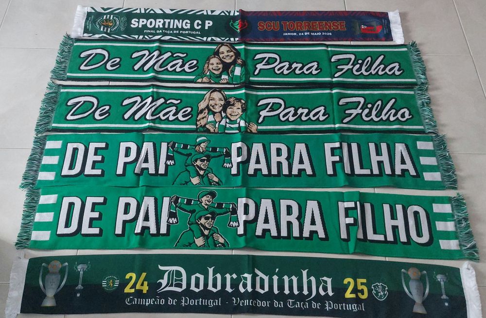6 bafandas ,echarpes,scarf do sporting