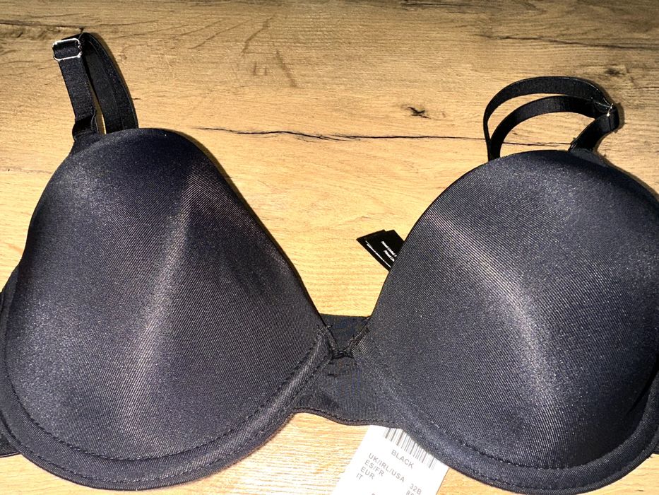 Primark biustonosz czarny gładki nowy 70 B