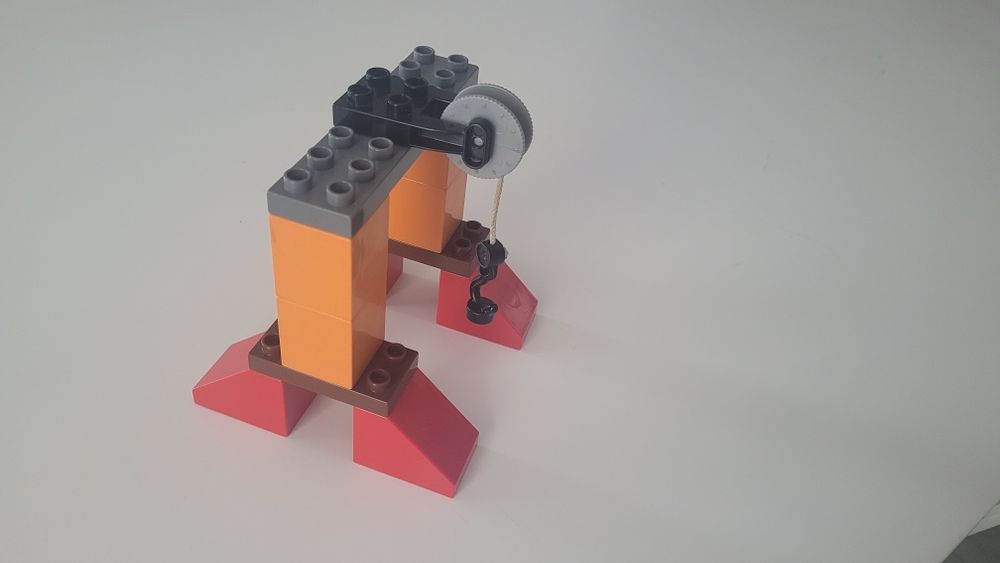 DŻWIG  wciągarka z hakiem klocki LEGO DUPLO