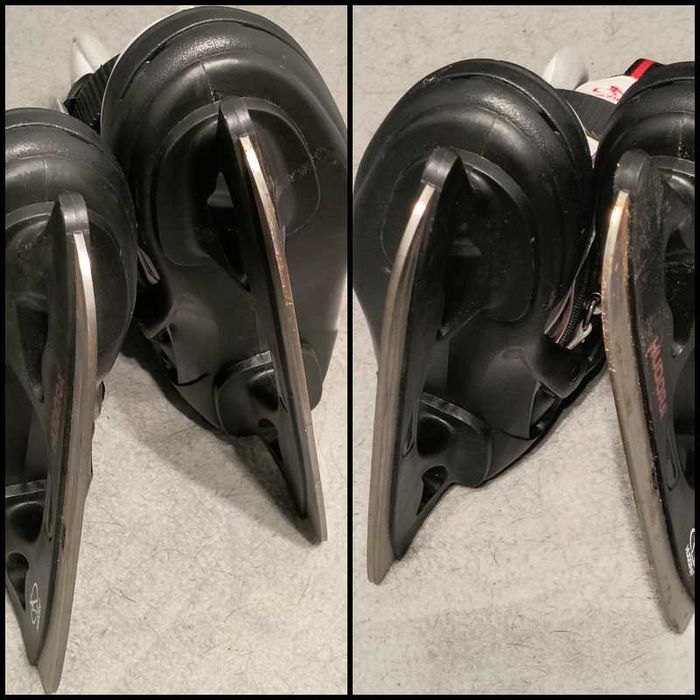 Łyżwy hokejowe HUDORA Speed 66 Rozmiar 36 wkładki 24,0 cm Ochraniacze