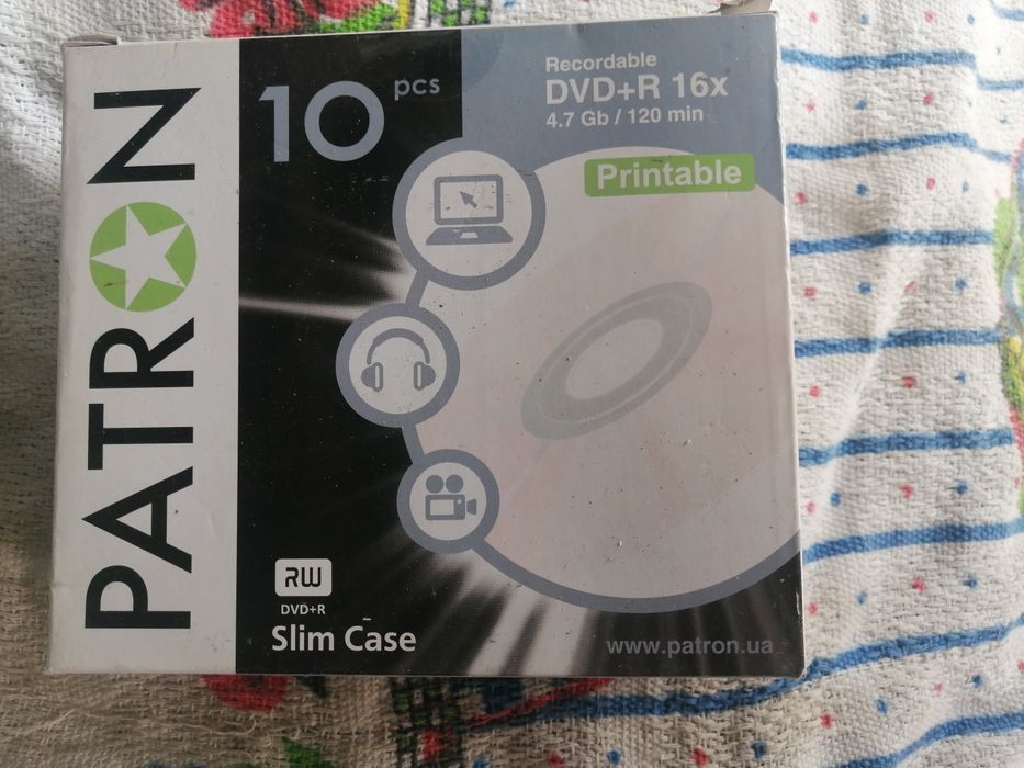 DVD+R 16x4.7Gb. 120min.Гибкие диски Болгария.