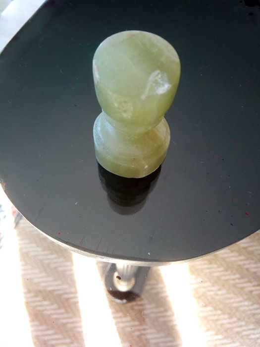 Tabuleiro de xadrez em mármore feito à mão, como NOVO!