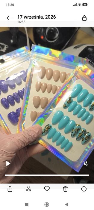 Rozalia żelowe Press on Nails 20 szt