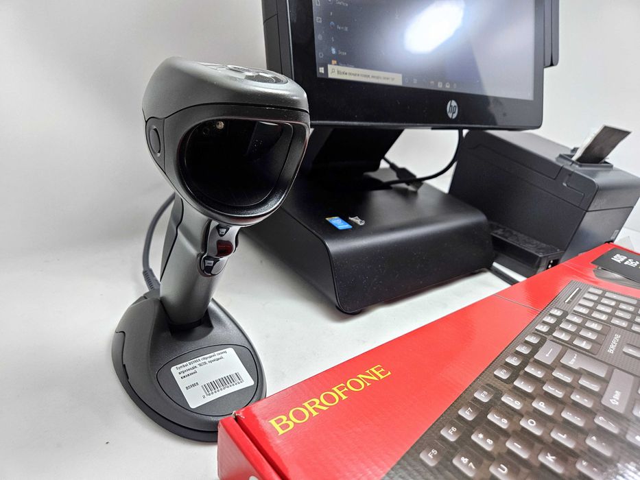 КОМПЛЕКТ POS термінал HP 14" /принтер чеків 80мм /2D штрихкод сканер