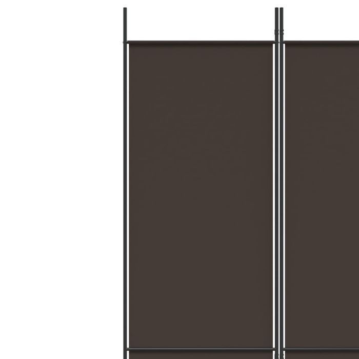 vidaXL Parawan 5-panelowy, brązowy, 250x220 cm, tkanina