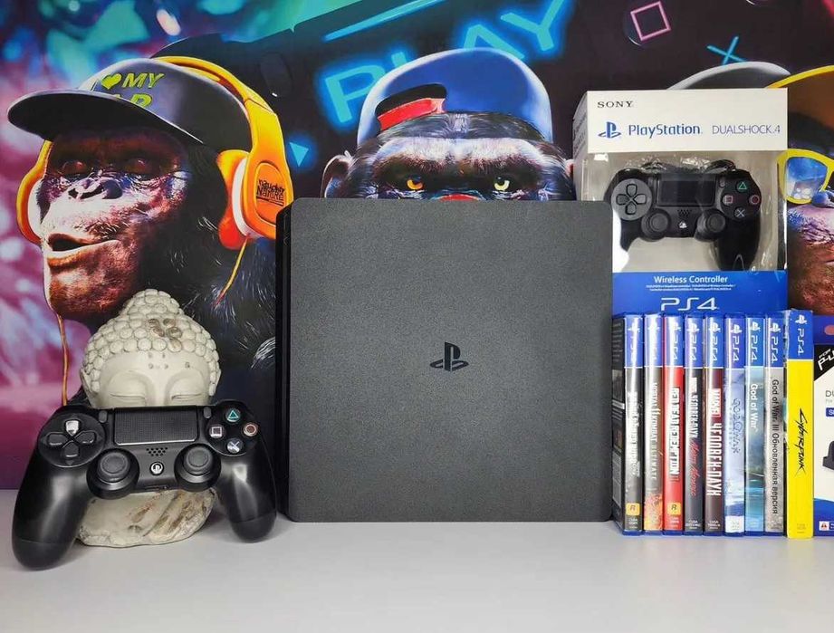 PlayStation 4 slim | 500Gb | Стан 7/10 | + Ігри ( Самовивіз-Відправка)
