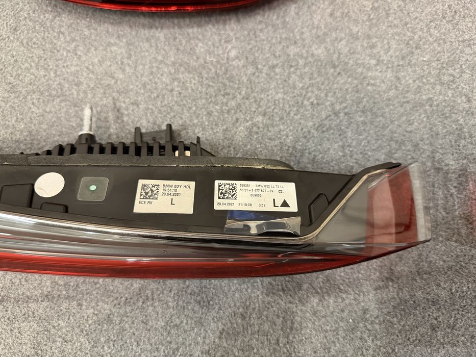 BMW 4 G22, G26, ліхтарі, фонарі, Європа, жовтий поворот
