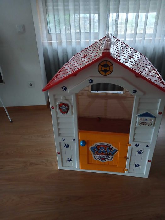 Casa de brincar patrulha pata e brinquedos de criança carrinhos/triciclo/bicicleta