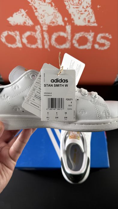 100% ОРИГІНАЛ! ШКІРА! КОЖА! Кросівки adidas stan smith w  36 -41 1/3