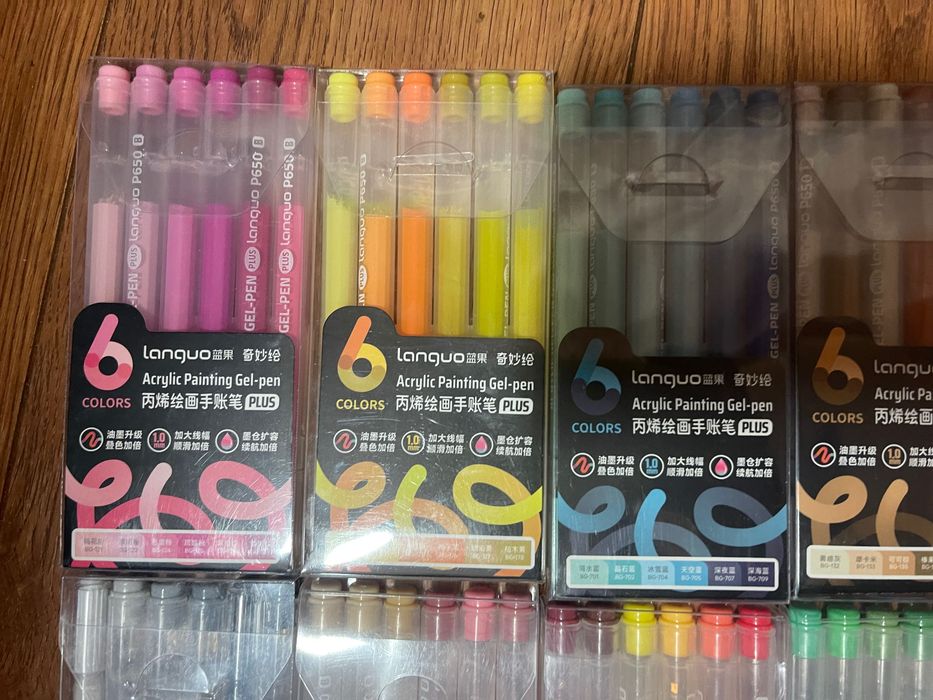 Акрилові ручки Languo plus 90 шт