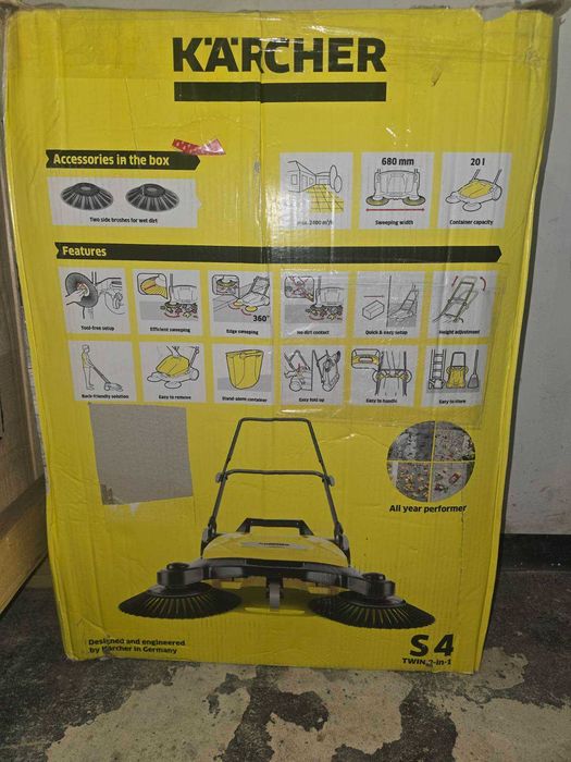 Ручна підмітальна машина S 4 Twin 2in1 №1.766.365.0