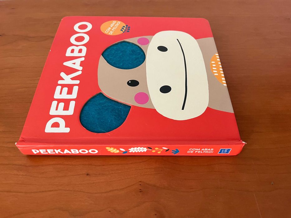 Peekaboo - Hipopótamo: com abas de feltro
