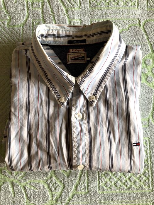 Сорочка велика чоловіча XL Slim Fit Tommy Hilfiger вживана