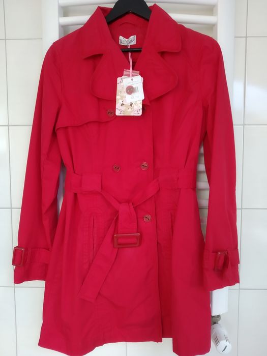 Płaszcz czerwony roz M