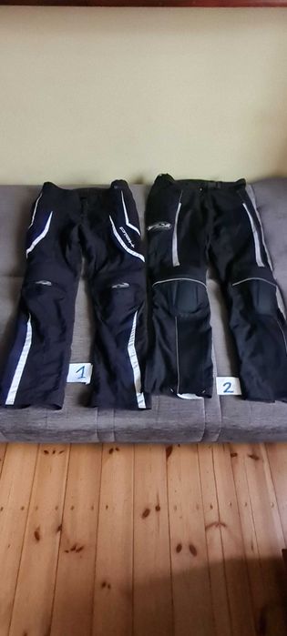 Spodnie motocyklowe Held,FLM,rozm.L i M,ochraniacz na plecy,tanio!