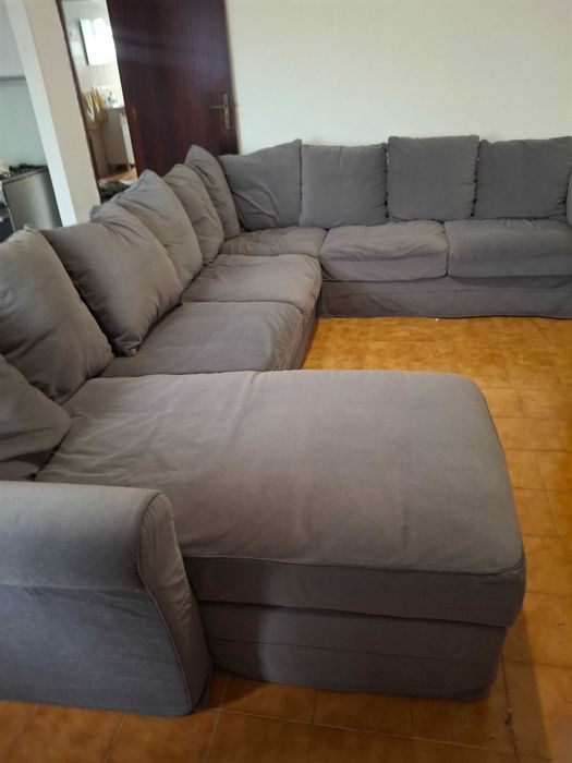 Sofá Grande cinzento