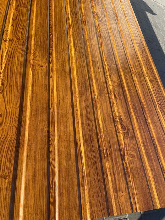 Blacha trapezowa T7 drewnopodobna, na wymiar. Dostawa na cały kraj!