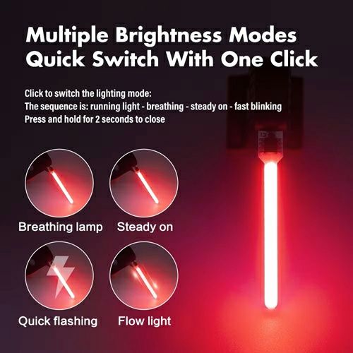 Стоп маячок велосипедный светодиодный фонарь