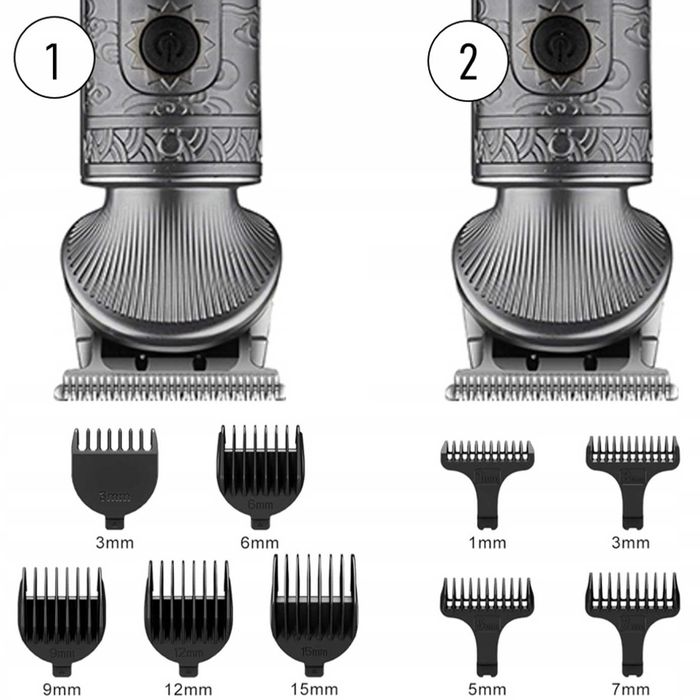 Maszynka Trymer ZILAN 16w1 Broda Włosy Ciało LCD USB Etui