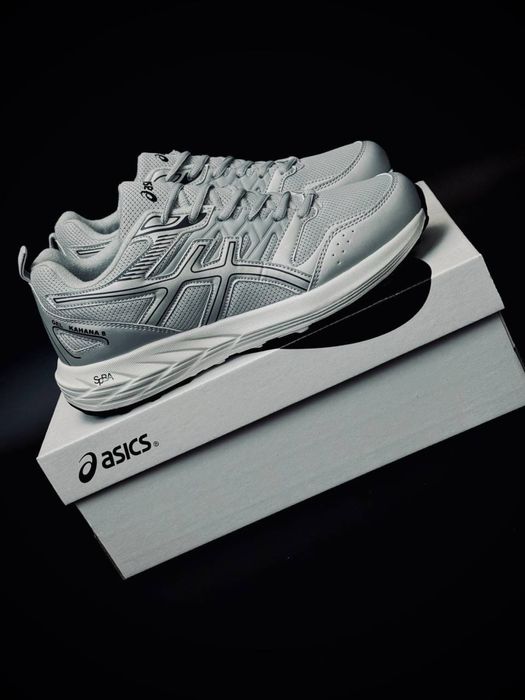 Мужские кроссовки Asics Gel серые комфортные кросовки асикс