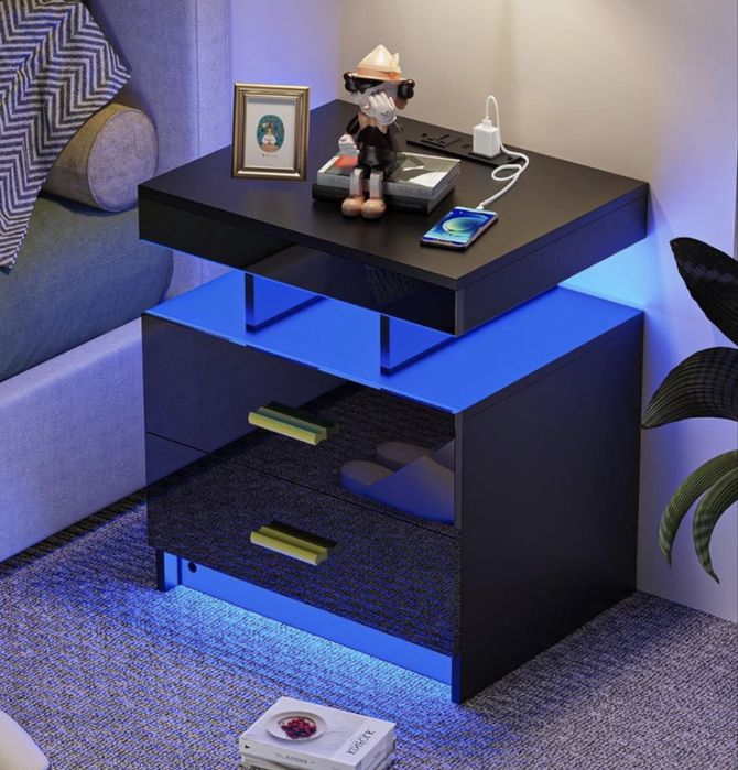 Mesa de cabeceira luzes RGB