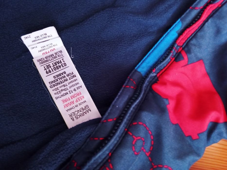 Kombinezon zimowy Marks Spencer 9-12 mies. r. 74. Wygodny. Okazja