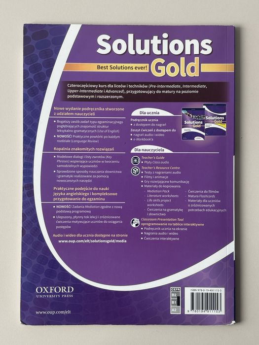 Solution Gold Intermediate zeszyt ćwiczeń