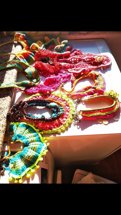 Colares em macramé NOVOS feitos à mão