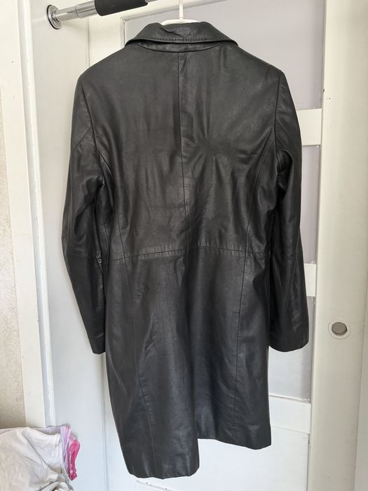 Plaszcz skorzany damski