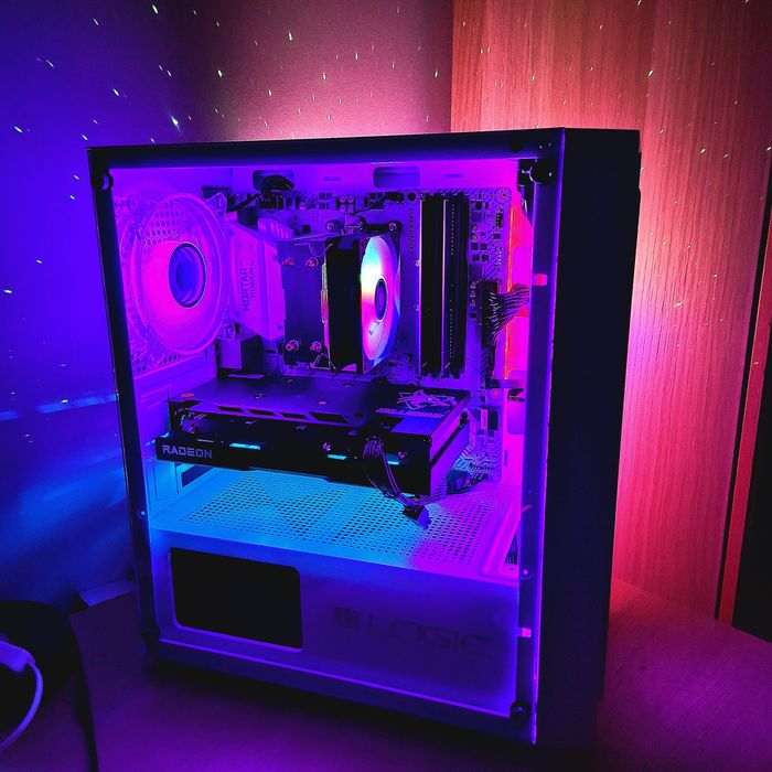 Komputer RX6600XT/rtx3060ti/r5 5500/16gb ram/ARGB/Gamingowy Okazja w10