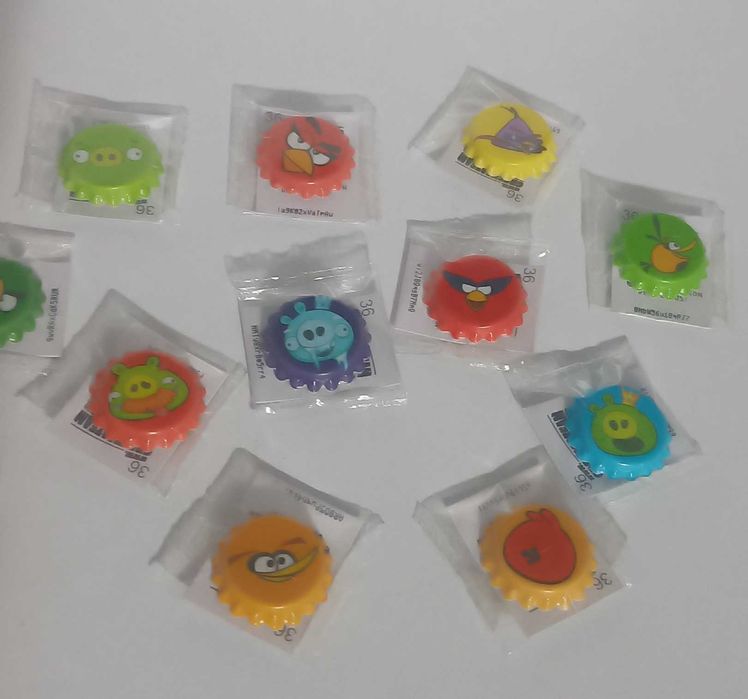 14 Angry Birds Chapas/ Caricas Grefusa