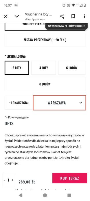 Voucher Flyspot Junior