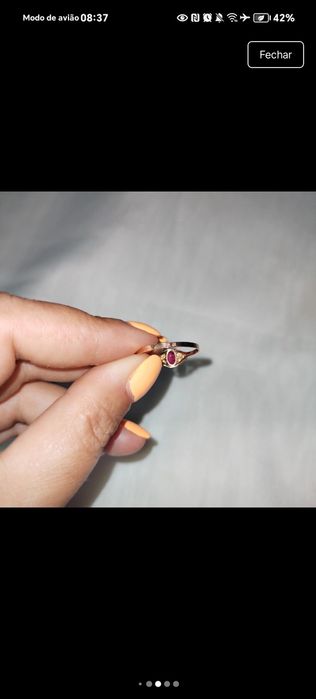 Anel de Ouro com pedra