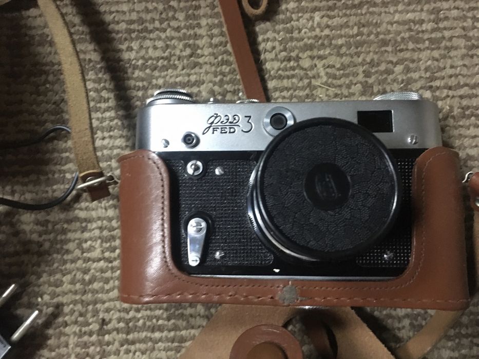 Фотоапарат ФЭД-3 + спалах, коробка, паспорт, маршрутна карта