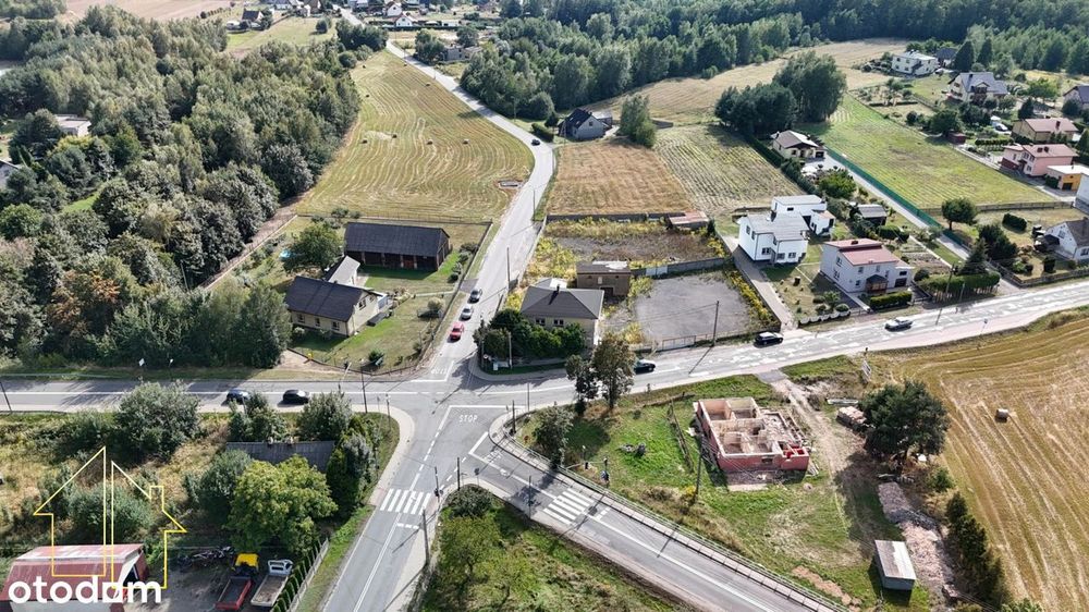 Działka inwestycyjna - USŁUGOWA bezpośrednio przy drodze głównej